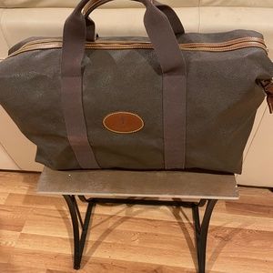 Mulberry scotch grain duffle overnight bag